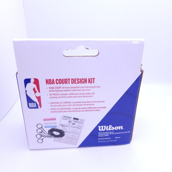 NBA Wilson Court Design Kit New Sealed NBA Chalk Stenciling Kit WTBA2001NBA New - Picture 5 of 8